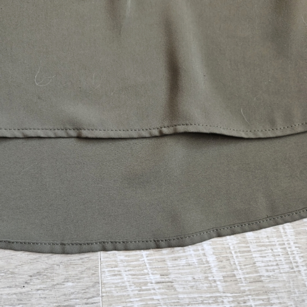Elie Tahari No Collar Tunic Blouse - Picture 10 of 13